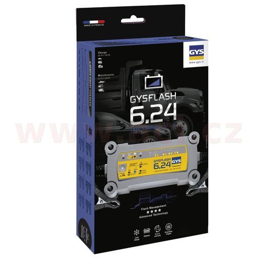 NABÍJEČKA GYSFLASH 6.24, 6/12/24 V, 15-170 AH, 6/12 V 6 A, 24 V 4 A
