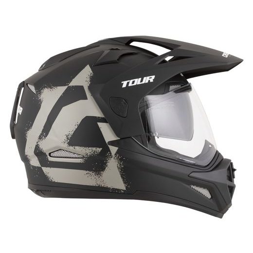 PRILBA TOUR 2.0 CREW, CASSIDA (ČIERNA MATNÁ/PÍSKOVÁ, PLEXI S PRÍPRAVOU PRE PINLOCK) 2026