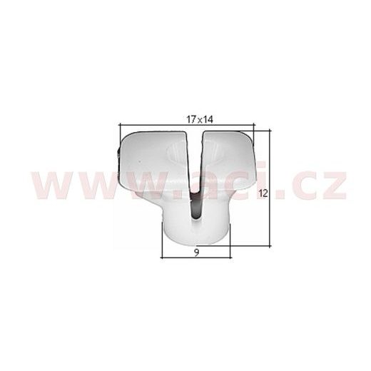 PLASTOVÁ PŘÍCHYTKA S VNITŘNÍM ZÁVITEM (SADA 10 KS)