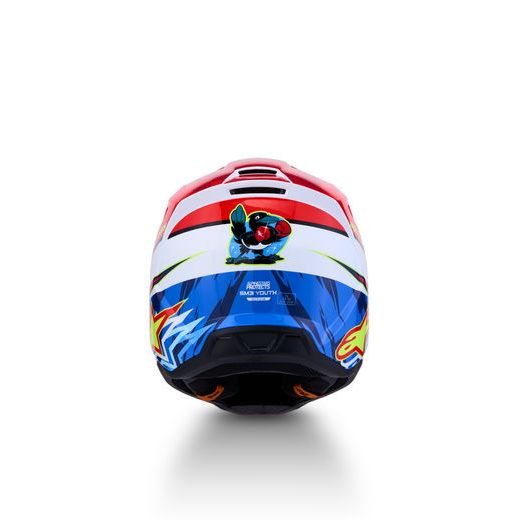 PRILBA S-M3 FALCON, ALPINESTARS, DETSKÁ (ČERVENÁ FLUO/BÍLÁ/ŽLUTÁ FLUO) 2027