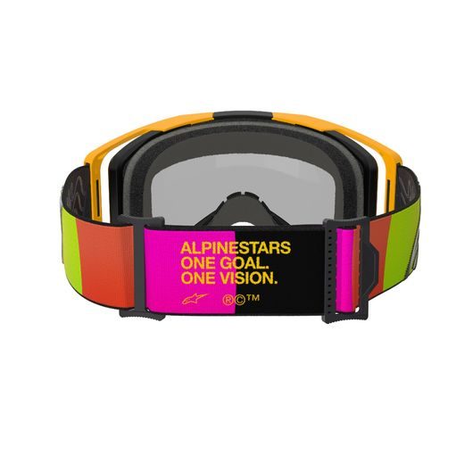 OKULIARE VISION 8 CORP, ALPINESTARS (ŽLUTÁ/RŮŽOVÁ, ZRKADLOVÉ ČERVENÉ PLEXI) 2026