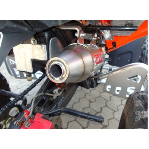 VÝFUK KOMPLETNÝ GPR DEEPTONE CO.ATV.28.1.DEATV BRUSHED STAINLESS STEEL INCLUDING REMOVABLE DB KILLER