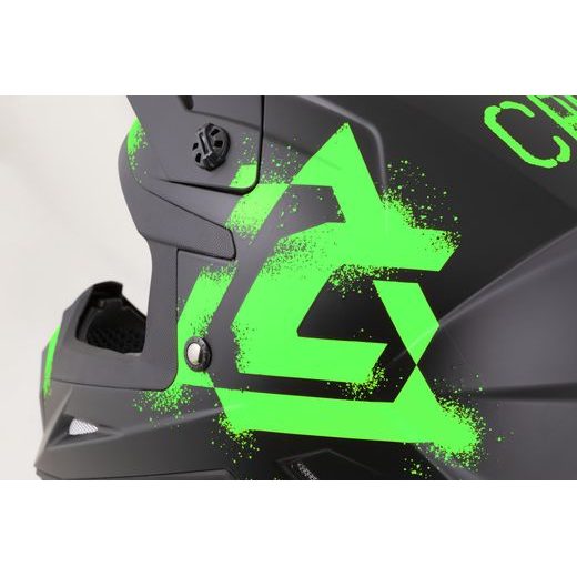 PRILBA CROSS CUP 2 CREW JUNIOR, CASSIDA, DETSKÁ (ČIERNA MATNÁ/ZELENÁ FLUO) 2026