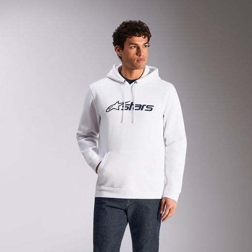 MIKINA BLAZE HOODIE 3, ALPINESTARS (BÍLÁ/MODRÁ)
