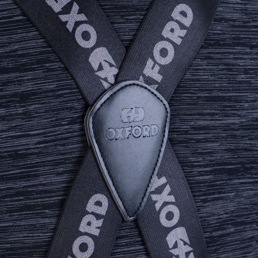 TRAKY LOGO, OXFORD (ČERNÉ/ŠEDÉ, ŠÍRKA 50 MM, 4 PRACKY)