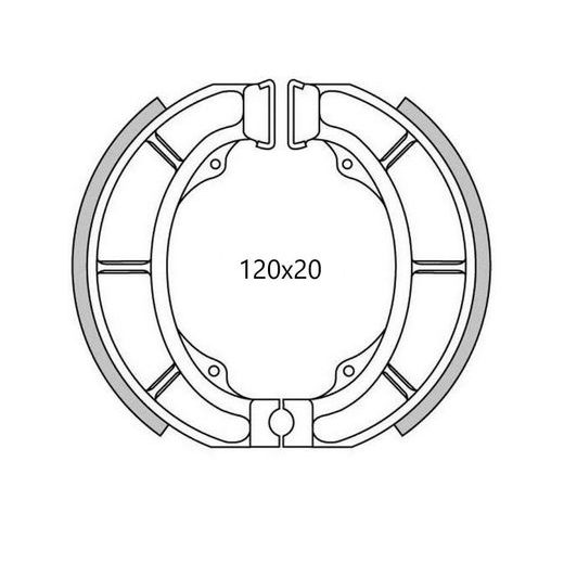 BRZDOVÉ OBLOŽENIE (ŠTANDARDNÉ MATERIÁL) NEWFREN (2 KS V BALENIE)