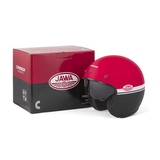 PRILBA OXYGEN 2.0 JAWA OHC, CASSIDA (ČERVENÁ MATNÁ/ČERNÁ/BÍLÁ) 2026
