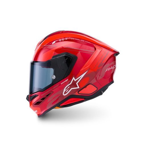 PRILBA S-R7 A-CORE, ALPINESTARS (ČERVENÁ/BÍLÁ) 2026