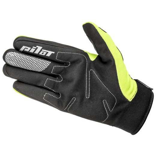 RUKAVICE PIONEER, PILOT (ŽLTÁ FLUO/ČERNÁ/ČERVENÁ)