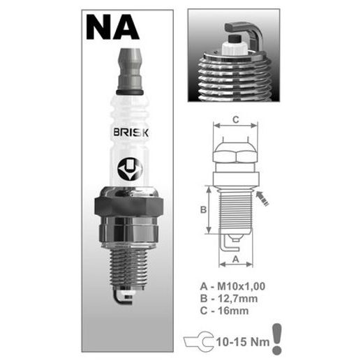 ZAPAĽOVACIE SVIEČKA NAR14YC RAD SUPER, BRISK - ČESKÁ REPUBLIKA