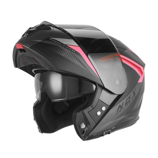 PRILBA N968 SHIFT, NOX (ČIERNA MATNÁ, ČERVENÁ) 2026