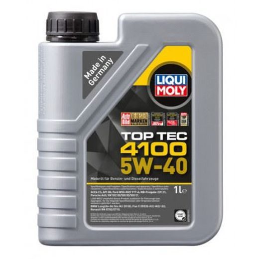 LIQUI MOLY TOP TEC 4100 5W-40, SYNTETICKÝ MOTOROVÝ OLEJ 1 L