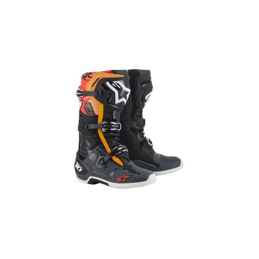 TOPÁNKY TECH 10 2022, ALPINESTARS (ČERNÁ/ŠEDÁ/ORANŽOVÁ/ČERVENÁ)