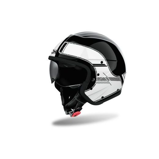 PRILBA J110 RASTER, AIROH (BIELA LESKLÁ) 2026