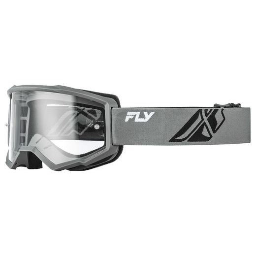 OKULIARE FOCUS, FLY RACING - USA (ŠEDÉ/ČERNÁ - ČÍRE PLEXI)