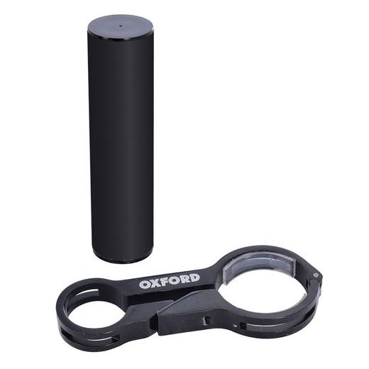 UNIVERZÁLNÍ DRŽÁK NA PŘÍSLUŠENSTVÍ A SVĚTLA S OBJÍMKOU/GUMIČKOU, OXFORD (OSAZENÍ NA ŘÍDÍTKA POMOCÍ OBJÍMKY)