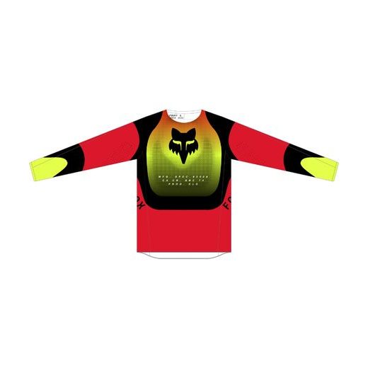 FOX 360 REVISE JERSEY - RED/YELLOW MX24