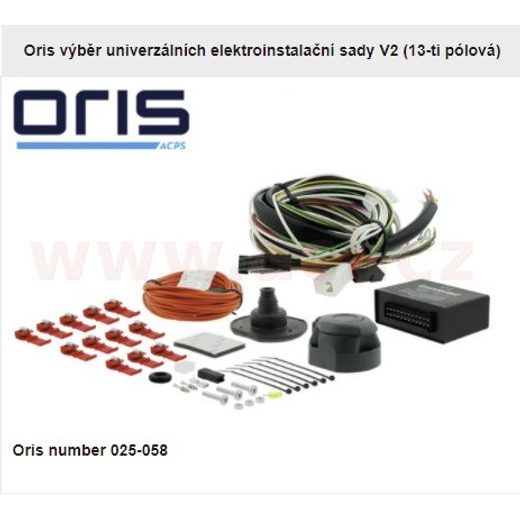 UNIVERZÁLNÍ ELEKTROINSTALACE TZ 13-PIN S CAN-BUS A PDC, DÉLKA KABELU 190 CM