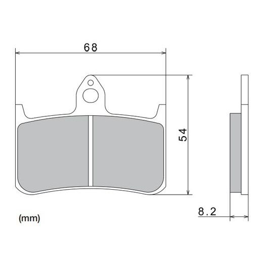 BRZDOVÉ DOŠTIČKY, NISSIN (SEMI-METALICKÁ ZMES) 2 KS V BALENIE