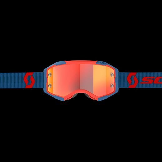 FURY CH DARK BLUE/NEON RED ORANGE CHROME WORKS