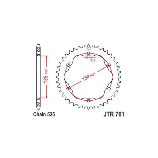 OCEĽOVÁ ROZETA PRE SEKUNDÁRNE REŤAZY TYPU 525, JT (39 ZUBOV)