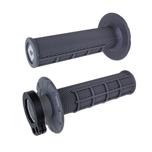 ODI GRIPS MX LOCK-ON V2 HALF-WAFFLE GRAPHITE