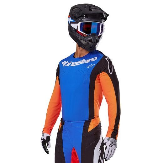 DRES TECHSTAR MELT, ALPINESTARS (ORANŽOVÁ/MODRÁ) 2025