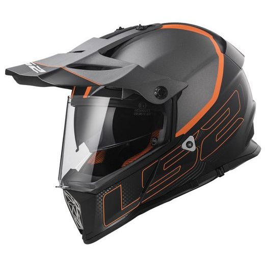 LS2 MX436 PIONEER ELEMENT MATT BLACK TITANIUM