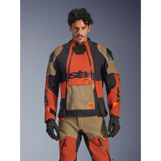 BUNDA HALO PRE DRYSTAR XF, ALPINESTARS (SVETLE HNĚDÁ/TMAVĚ ORANŽOVÁ/ČERNÁ) 2026
