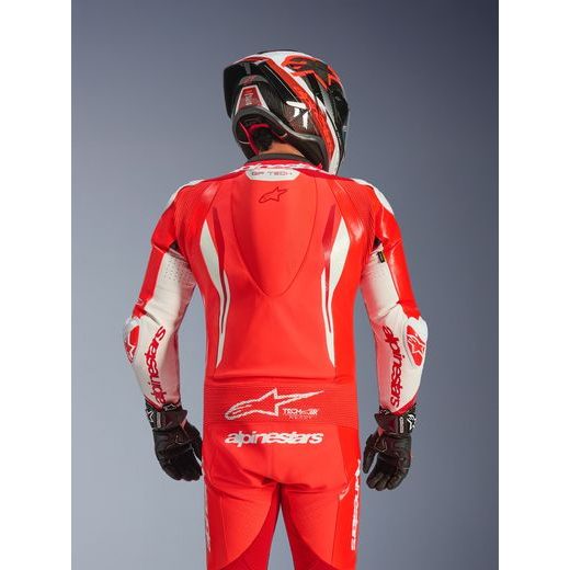 JEDNODIELNA KOMBINÉZA GP TECH V5, ALPINESTARS (ČERVENÁ FLUO/ČERVENÁ/BÍLÁ) 2026