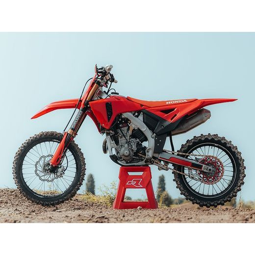 KOMPLETNÉ SADA PLASTOV (VR. CHRÁNIČOV VIDLÍC) REVOLUTION HONDA, RTECH (ČERVENÁ-ČIERNA)