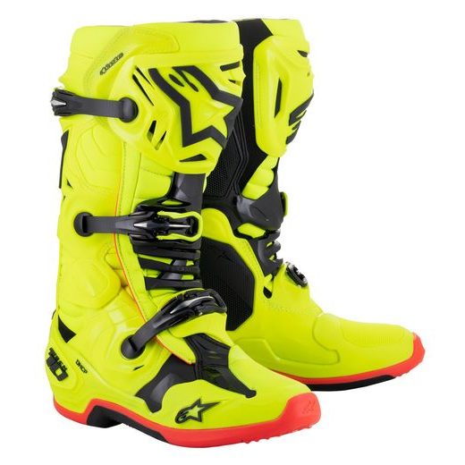 TOPÁNKY TECH 10, ALPINESTARS (ŽLTÁ FLUO/ČERNÁ/ČERVENÁ FLUO) 2026