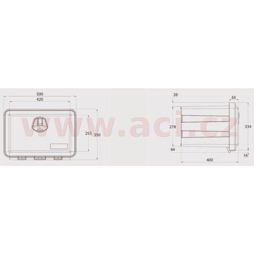 BOX NA NÁŘADÍ JUST 500, 500X350X400 MM ORIGINÁL