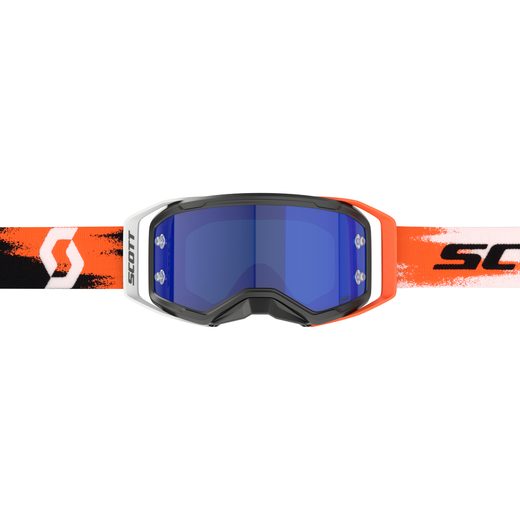 SCOTT BRÝLE PROSPECT 2.0 AMP CHROME BLACK/NEON ORANGE BLUE CHROME WORKS