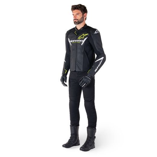 BUNDA FASTER 3 AIRFLOW, ALPINESTARS (ČERNÁ/BÍLÁ/ŽLUTÁ FLUO) 2026
