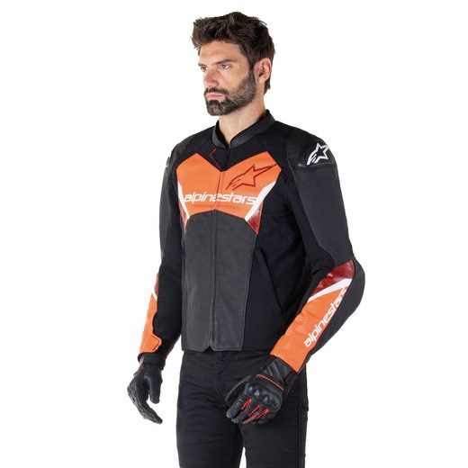 BUNDA FASTER 3 AIRFLOW, ALPINESTARS (ČERNÁ/ČERVENÁ FLUO) 2026