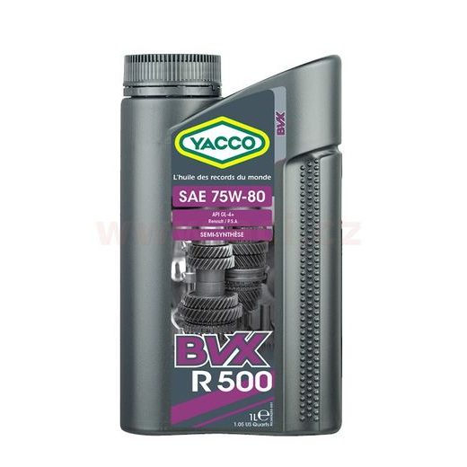 YACCO PREVODOVÝ OLEJ POLOSYNTETICKÝ BVX R 500 75W80 1L