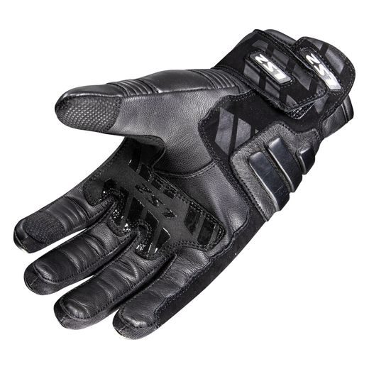 LS2 OCTANE WP LEATHER MAN GLOVES BLACK