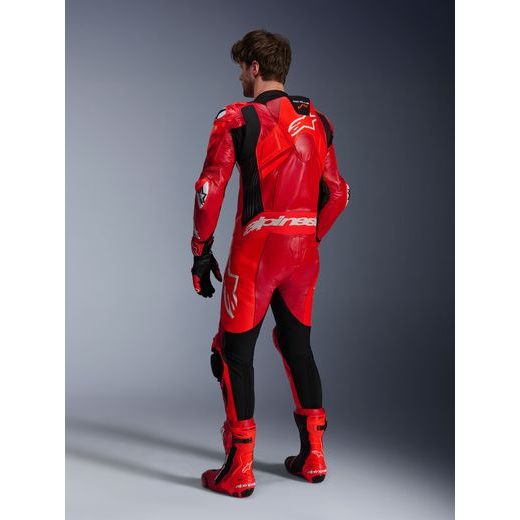 JEDNODIELNA KOMBINÉZA GP PLUS V4 SPRINT, TECH-AIR KOMPATIBILNÝ, ALPINESTARS (ČERVENÁ FLUO/ČERVENÁ/BÍLÁ/ČERNÁ) 2026