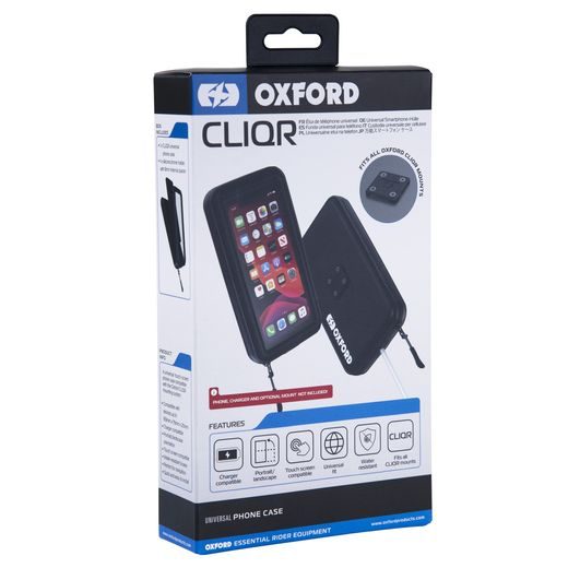 VODEODOLNÉ PUZDRO NA TELEFÓNY CLIQR PHONE CASE UNI, OXFORD (S ADAPTÉROM KOTVENÍ CLIQR, AŽ DO Š X V X TL = 169 X 979 X 20 MM)