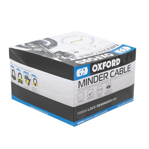 PRIPOMÍNAČ KOTÚČOVÉHO ZÁMKU MINDER CABLE, OXFORD (REFLEXNÉ ŽLTÝ, PRIEMER LANKA 4 MM, OBCHODNÉ BALENIE 25 KS)