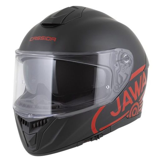 PRILBA INTEGRAL GT 2.1 JAWA SOLID, CASSIDA (ČIERNA MAT/ČERVENÁ LESK)