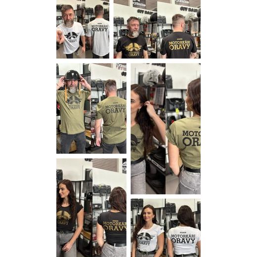 TRIČKO MOTORKÁRI ORAVY, PÁNSKE, BIELE