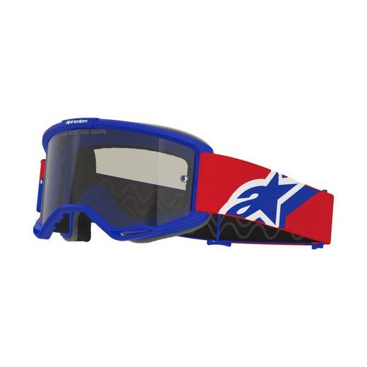 OKULIARE VISION SAND, ALPINESTARS (MODRÁ/ČERVENÁ/BÍLÁ, TMAVO DYMOVÉ PLEXI) 2026