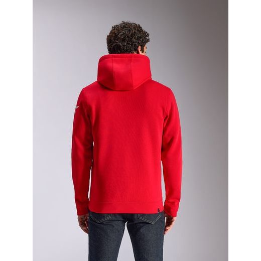 MIKINA WORDMARK HOODIE 3, ALPINESTARS (ČERVENÁ/BÍLÁ)