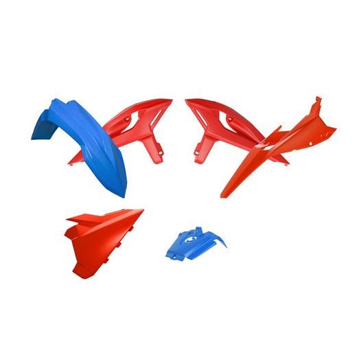 SADA PLASTOV 4 DIELY BETA, RTECH (MODRÁ-ČERVENÁ) OEM FARBY RR RACE