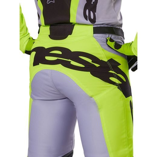 NOHAVICE RACER VEIL, ALPINESTARS (ŠEDÁ/ŽLUTÁ FLUO) 2025