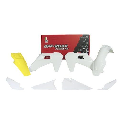 SADA PLASTOV HUSQVARNA, RTECH (BÍLO-ŽLUTÁ, 5 DIELOV)