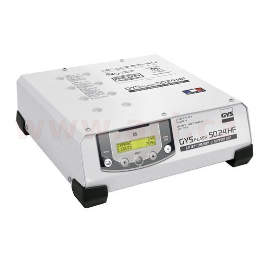 NABÍJEČKA/STABILIZOVANÝ ZDROJ GYSFLASH 50.24 HF, 6/12/24 V, 10-600 AH, 50 A, KABELY 5 M, MENU V ČEŠTINĚ
