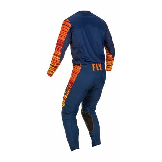 NOHAVICE KINETIC WAWE, FLY RACING - USA 2022 (MODRÁ/ORANŽOVÁ)